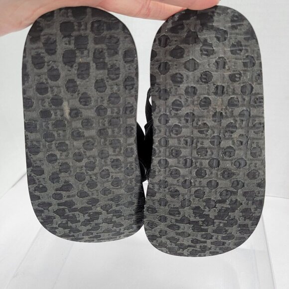 Sanuk Sandals Toddler 11-12 Beer Cozy Slingback Black Comfort Pull On Flats - Picture 6 of 6